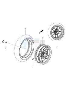 SR 150 4T-3V (EMEA-LATAM) drawing Rear wheel