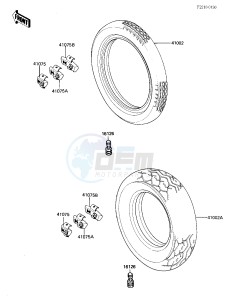 VN 700 A [LTD] (A1) [LTD] drawing TIRES