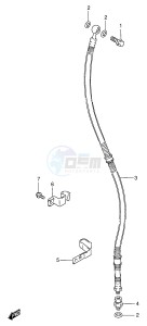 VS600GL (E2) INTRUDER drawing FRONT BRAKE HOSE