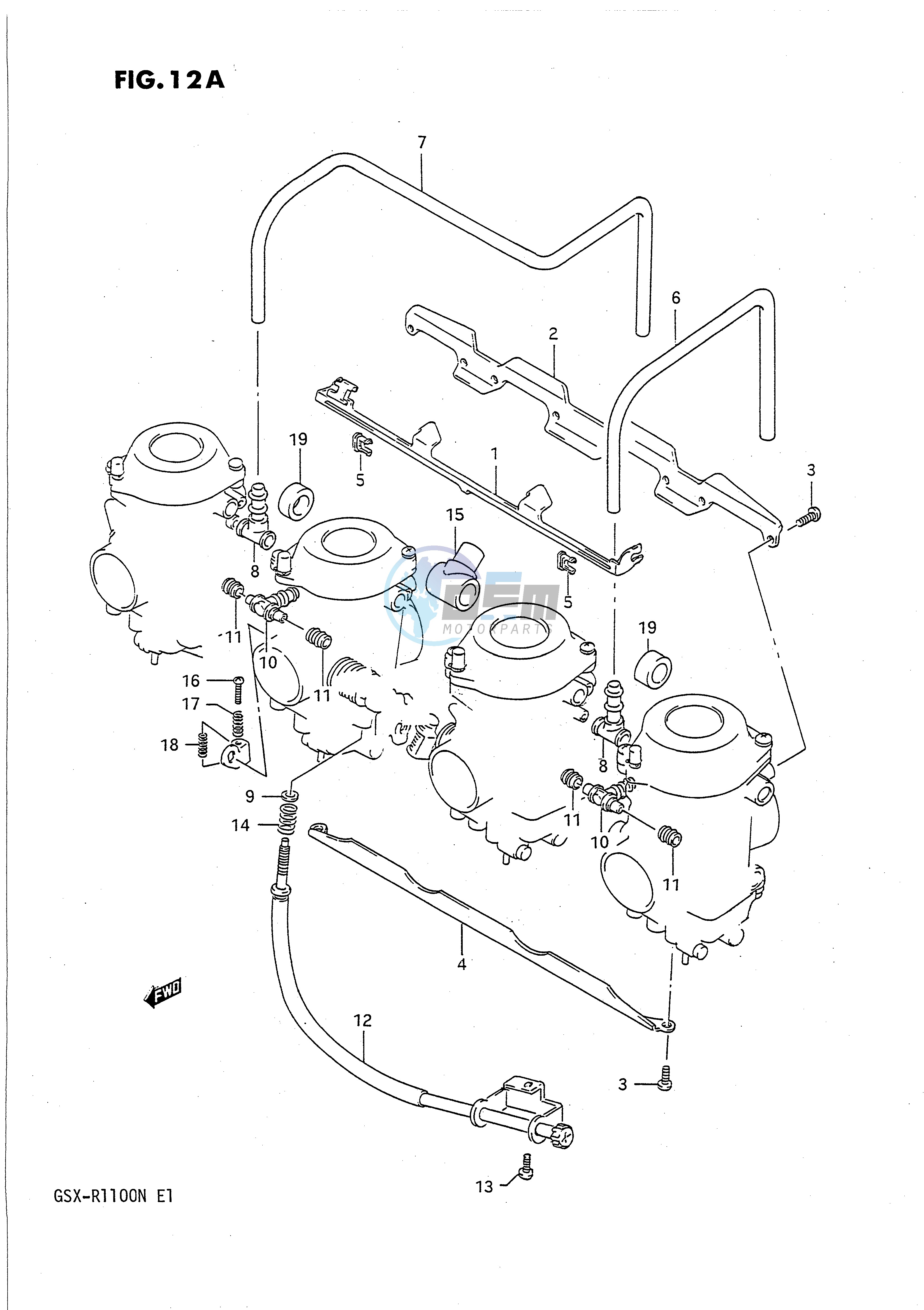 CARBURETOR FITTINGS (SEE NOTE)