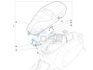 PRIMAVERA 50 4T-3V NOABS E4 (EMEA) drawing Saddle/seats