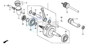 NSR50R drawing CRANKSHAFT/PISTON