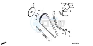 CBR125RWA Korea - (KO) drawing CAM CHAIN/TENSIONER