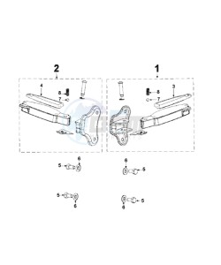 DJANGO 125 HERITAGE drawing FOOT SUPPORT