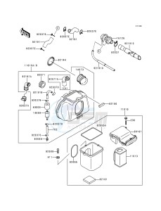 ZR 750 F [ZR-7] (F1) drawing AIR CLEANER