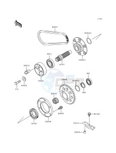 ZR 1100 A [ZR1100 ZEPHYR] (A1-A4) drawing SECONDARY SHAFT