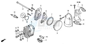 TRX90 SPORTRAX 90 drawing CYLINDER HEAD COVER