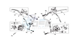 HD 2 125 drawing BRAKE CALIPER FOR / BRAKE CALIPER ACHTER