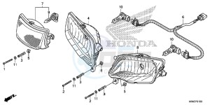 TRX500FM1G TRX500 Europe Direct - (ED) drawing HEADLIGHT