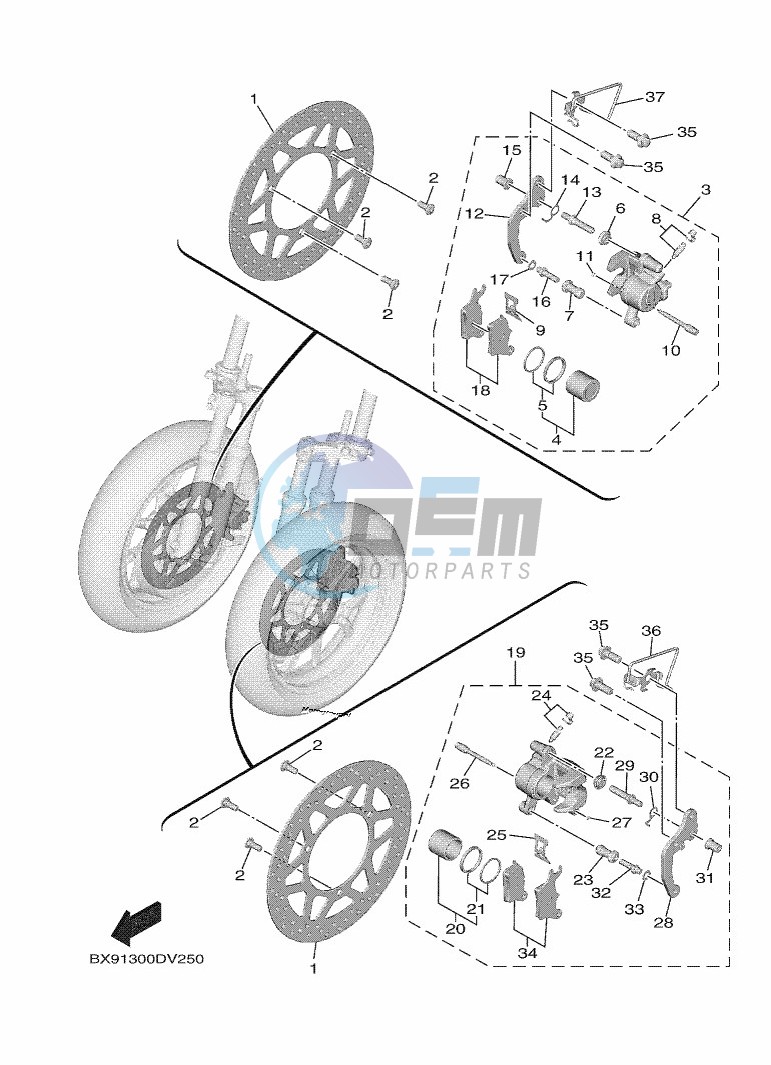 FRONT BRAKE CALIPER