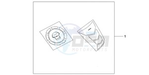 CBR600RRA Korea - (KO / ABS) drawing TANKPAD / FUEL LID COVER