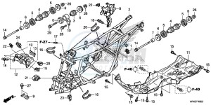 TRX500FM1H TRX500 ED drawing FRAME BODY