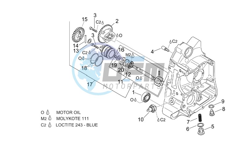 RH Semi-crankcase