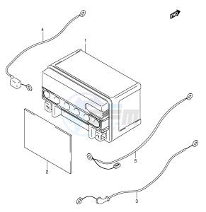 AN400 (E2) Burgman drawing BATTERY (MODEL X Y)