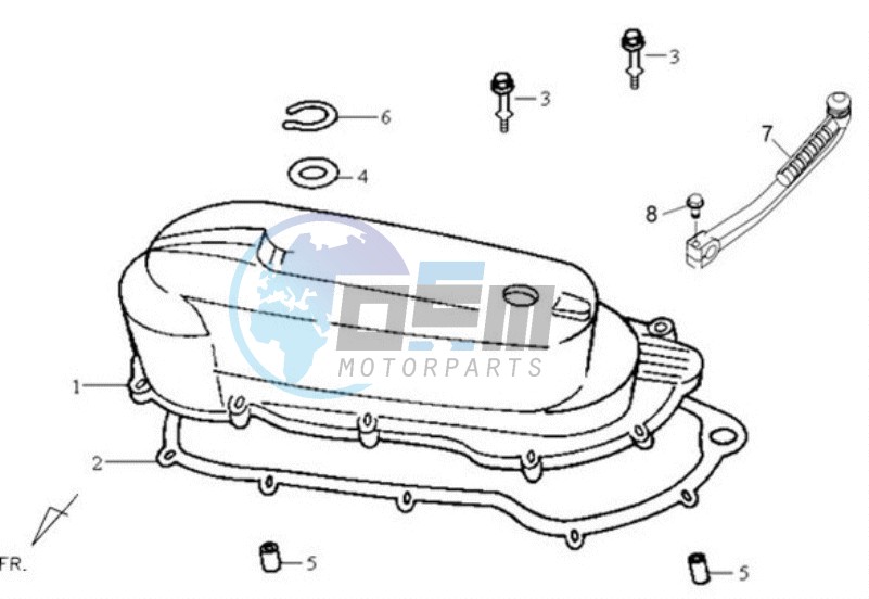 CRANKCASE COVER LEFT