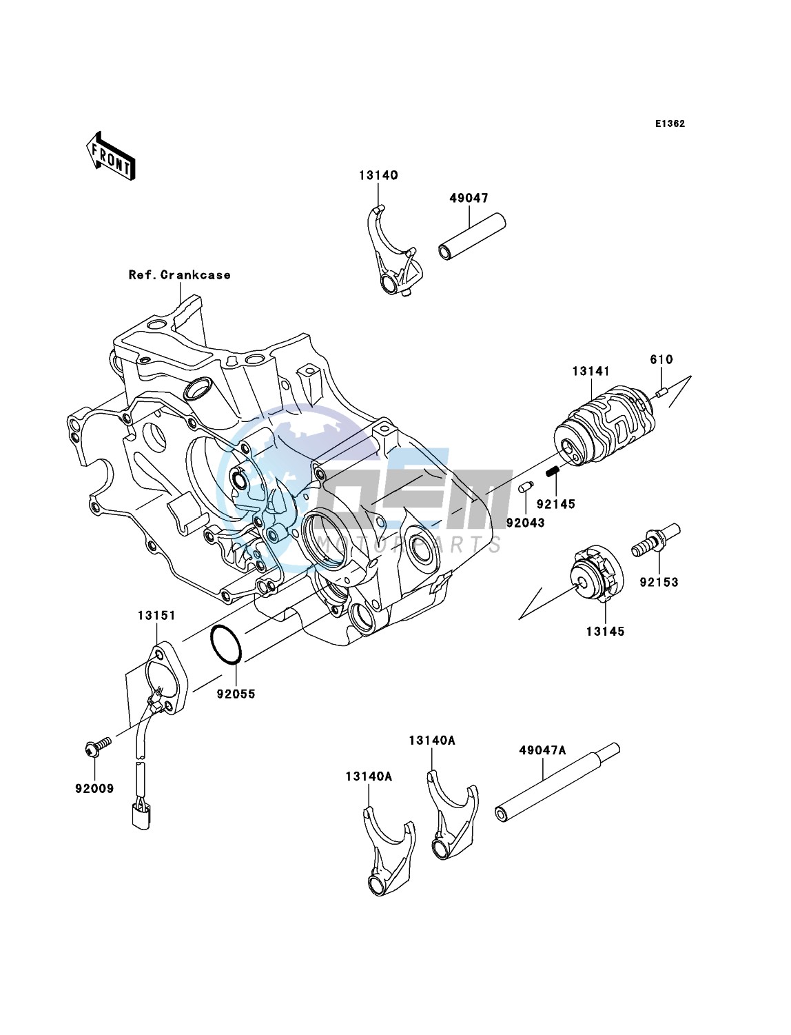 Gear Change Drum/Shift Fork(s)