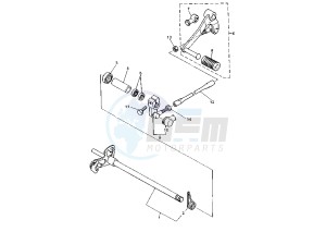 YZF R THUNDER CAT 600 drawing SHIFT SHAFT