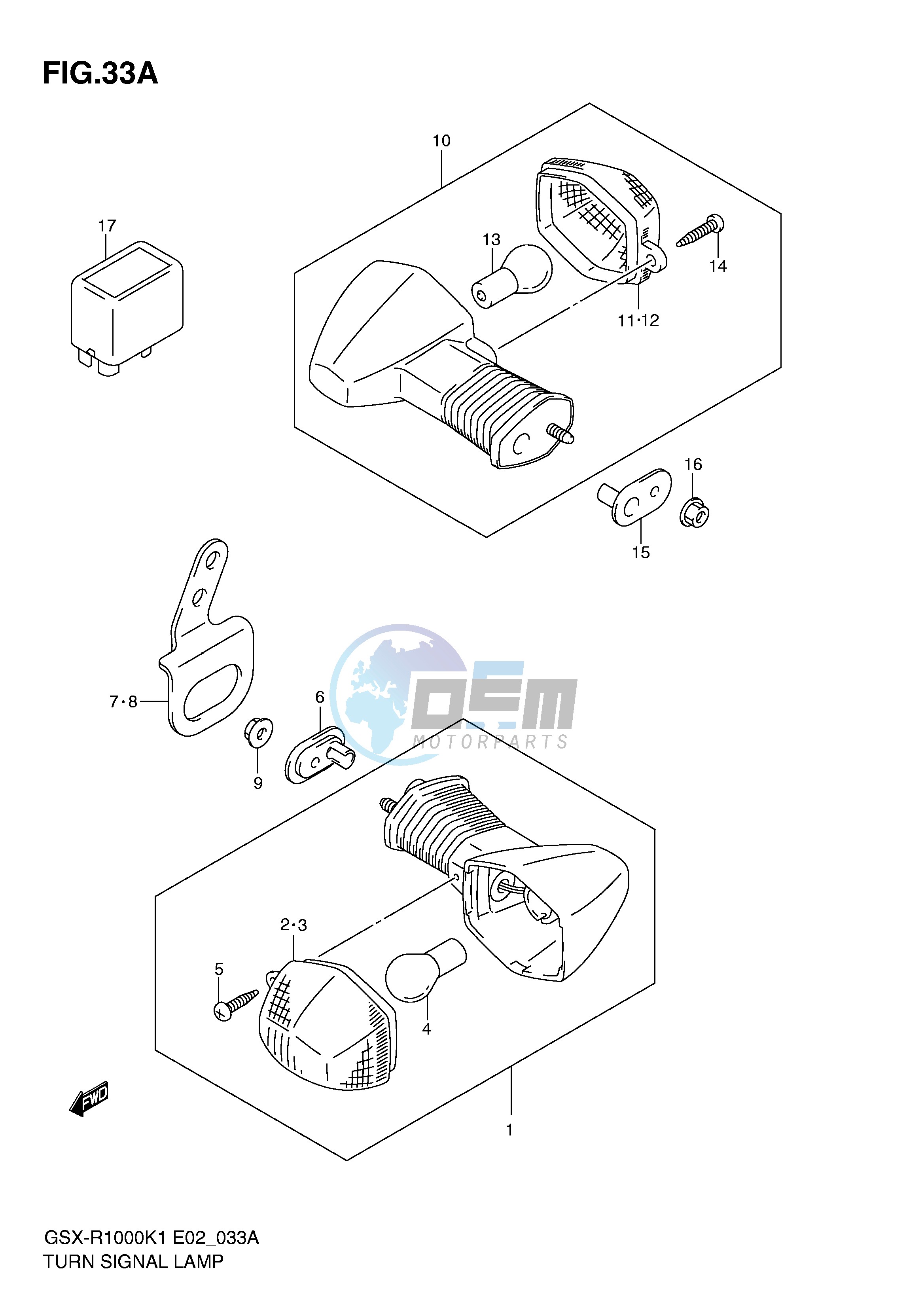 TURN SIGNAL LAMP (GSX-R1000K2)