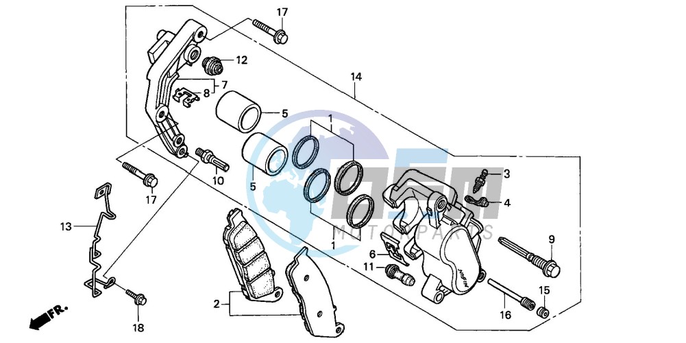 FRONT BRAKE CALIPER