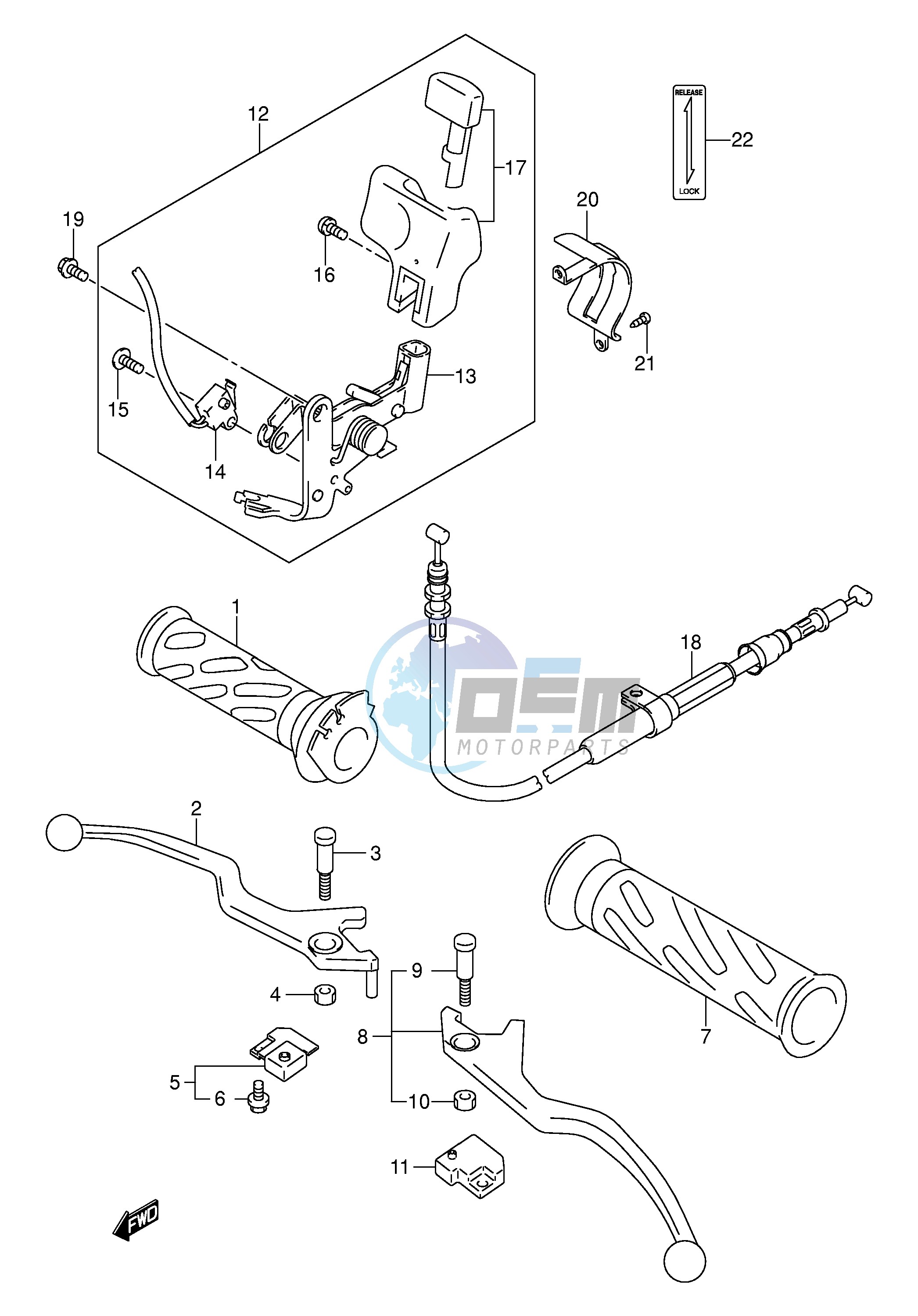 HANDLE LEVER (MODEL K1 K2)