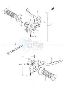 PV50 (E15) drawing HANDLE LEVER