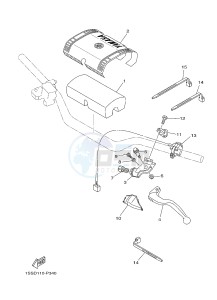 YZ250 (1SSH 1SSJ 1SSK 1SSL 1SSL) drawing HANDLE SWITCH & LEVER