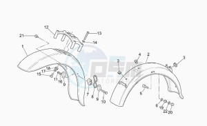 California 1100 Stone Stone drawing Front/rear mudguard