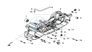 GTS 125I 2014 ABS drawing CRANKCASE LEFT