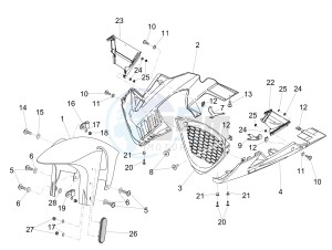 RSV4 1100 RACING FACTORY E4 ABS (NAFTA) drawing Front mudguard-Pillar