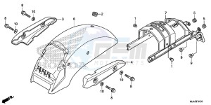 VT750C2SD UK - (E) drawing REAR FENDER (VT750C2S)