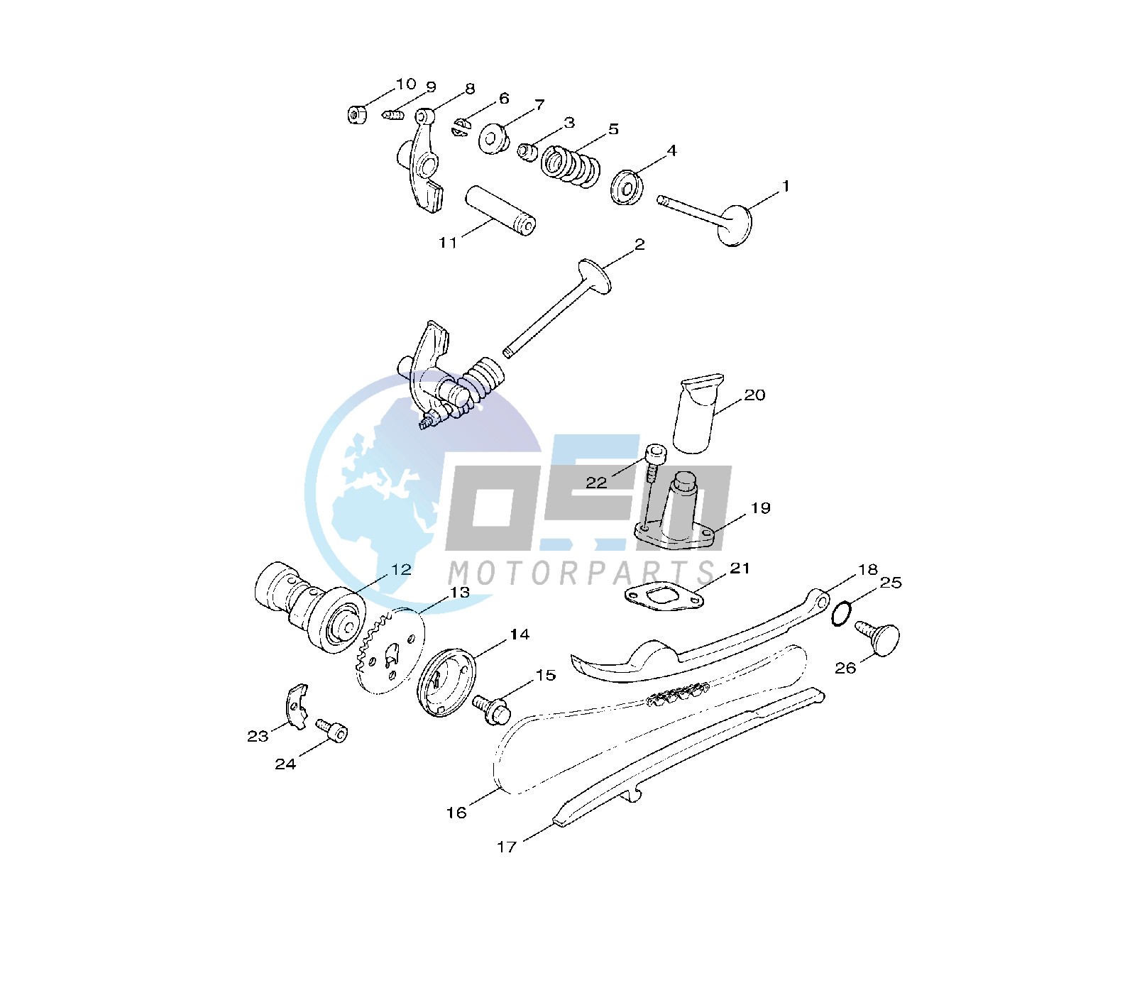 CAMSHAFT AND VALVE