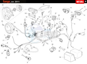 TANGO-250CC-4T-BLACK drawing ELECTRICAL SYSTEM