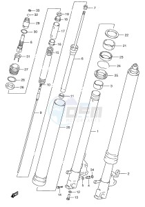 RGV250 (E1) drawing FRONT DAMPER