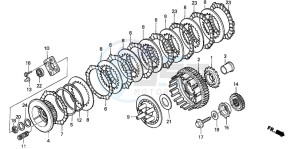 NT650V drawing CLUTCH