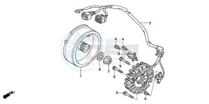 TRX450ER drawing GENERATOR (TRX450R6,7,8/ER6,7,8)