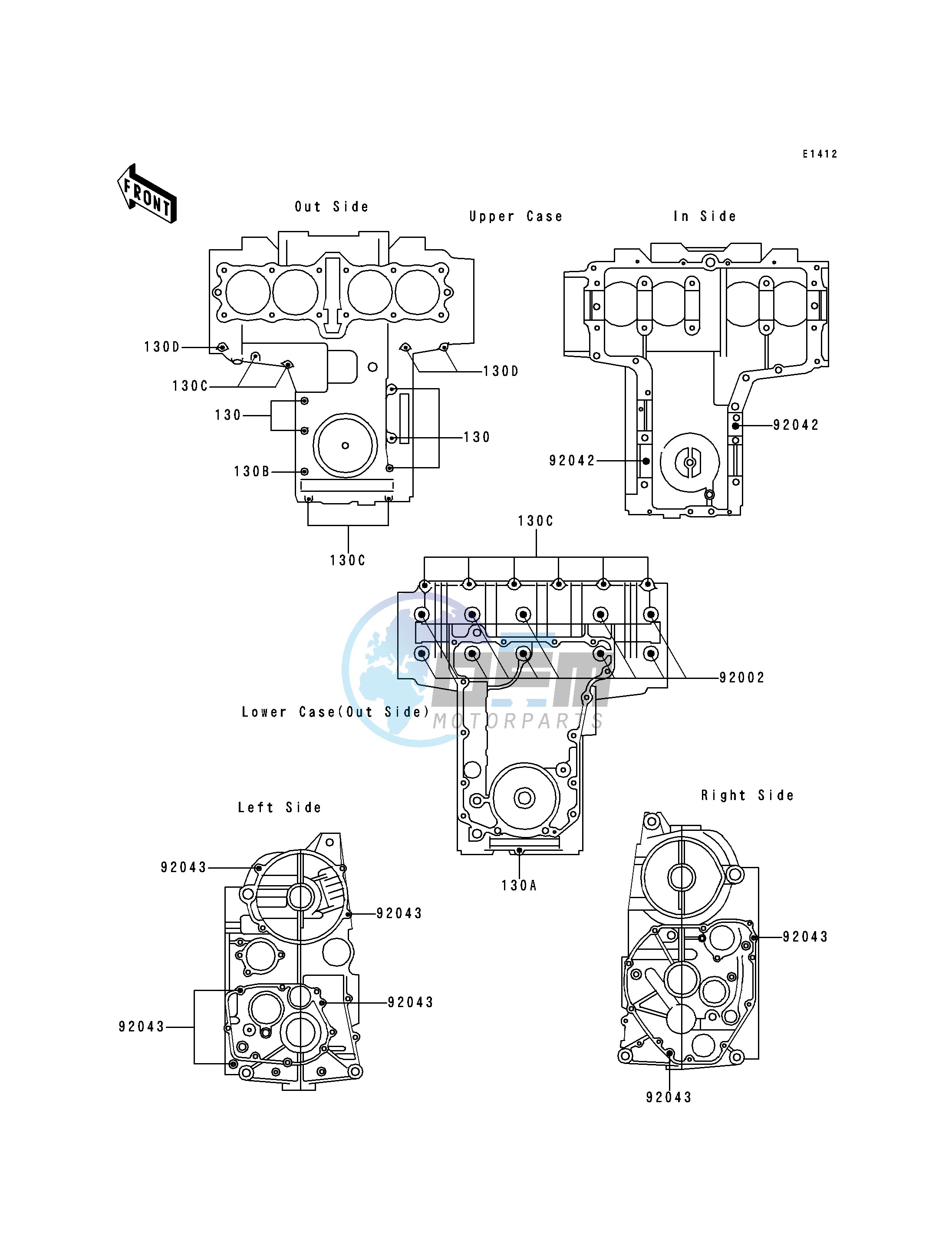 CRANKCASE BOLT PATTERN