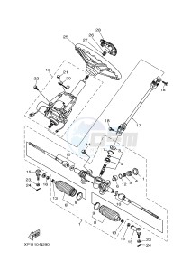 YXM700E YXM700PHE MP 700 EPS (1XP9) drawing STEERING