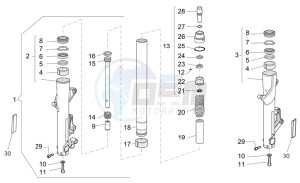 Norge 1200 IE 1200 drawing Front fork