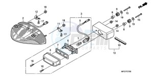 CB600F39 Spain - (SP / ST) drawing TAILLIGHT