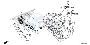 CB650FAJ CB650F 2ED drawing THERMOSTAT