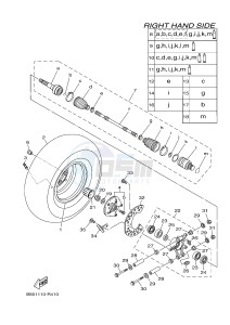 YXC700E YXC70VPHG VIKING VI EPS CAMO (B855) drawing REAR WHEEL 2