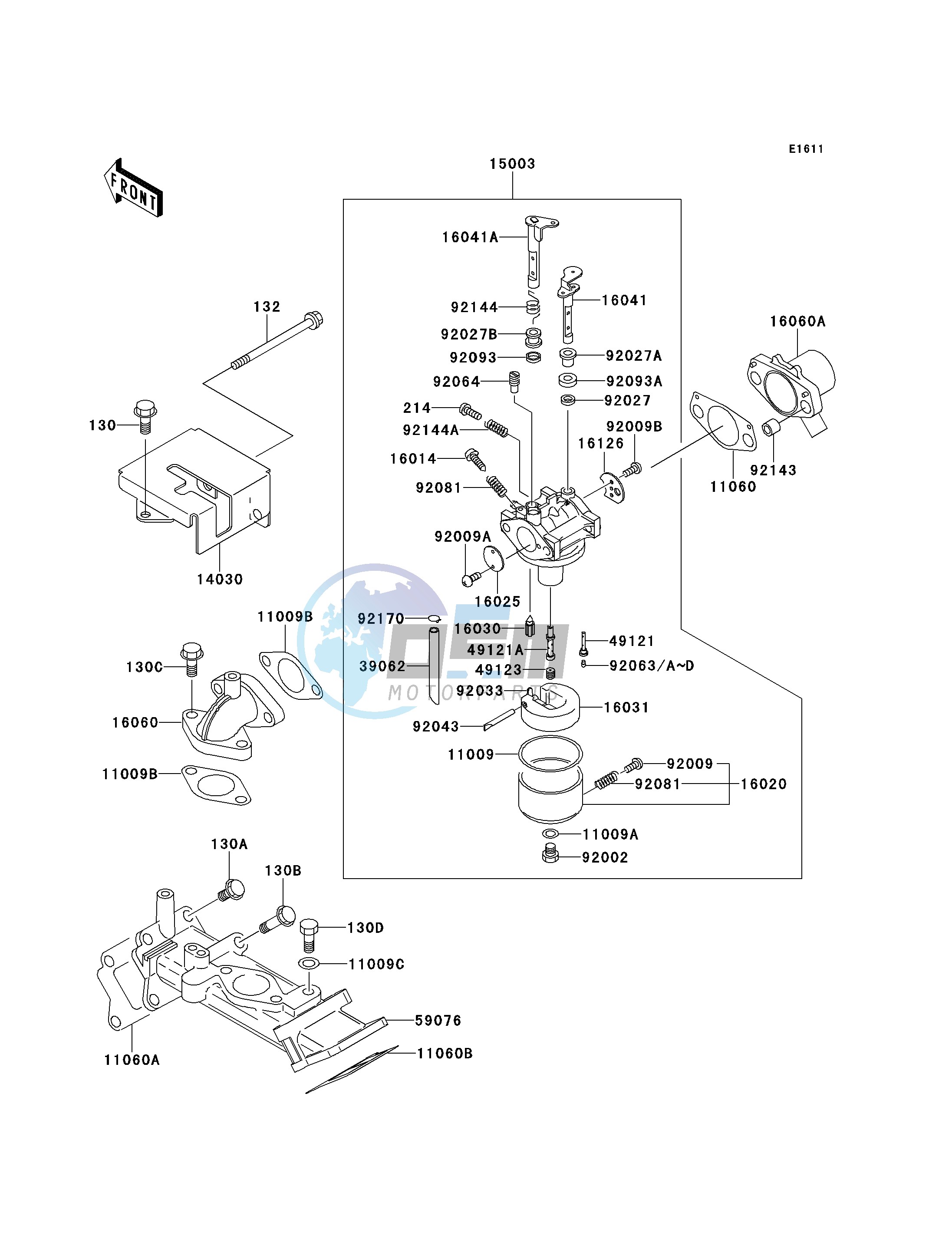 CARBURETOR --  - AF620A-509264- -