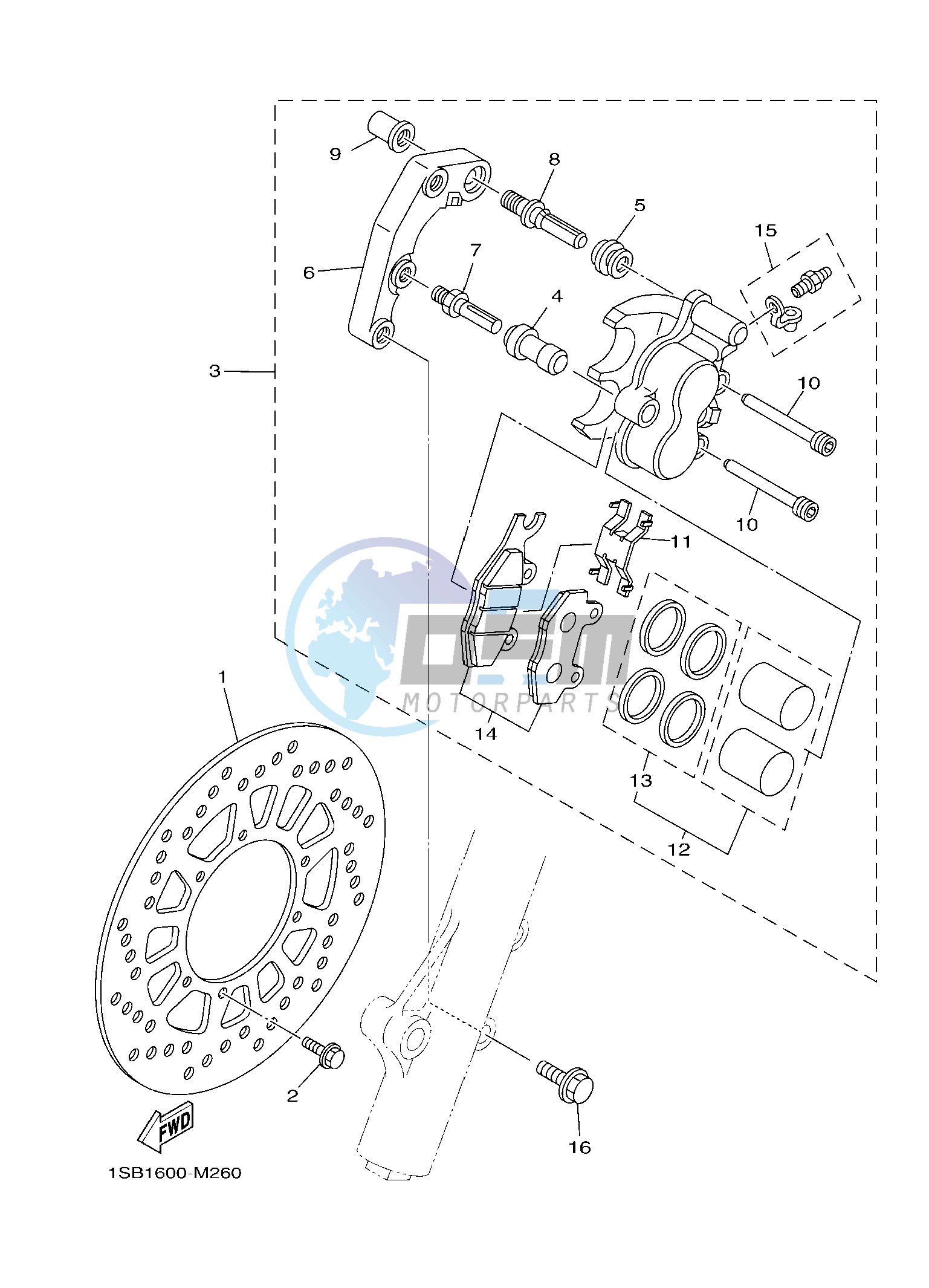 FRONT BRAKE CALIPER