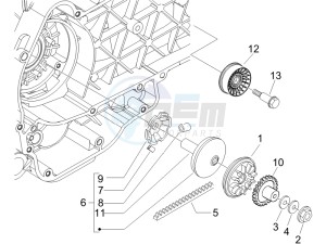 Carnaby 200 4t e3 drawing Driving pulley