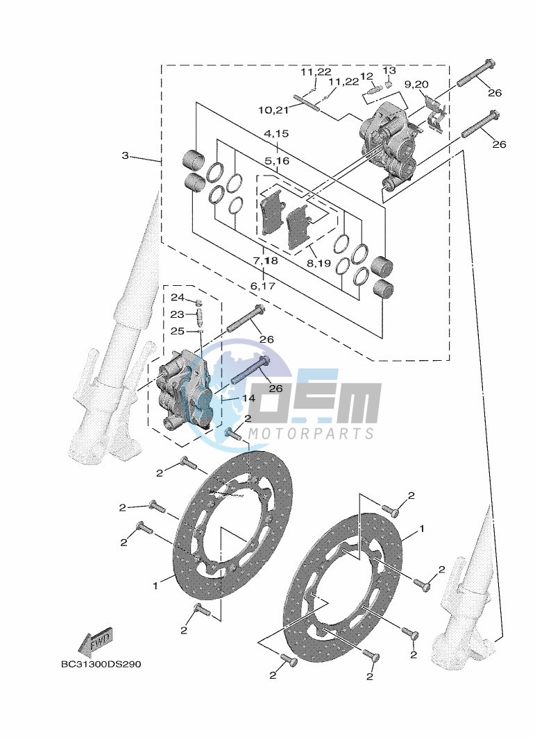 FRONT BRAKE CALIPER