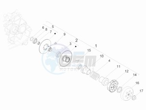 Liberty 50 4t Delivery drawing Driven pulley