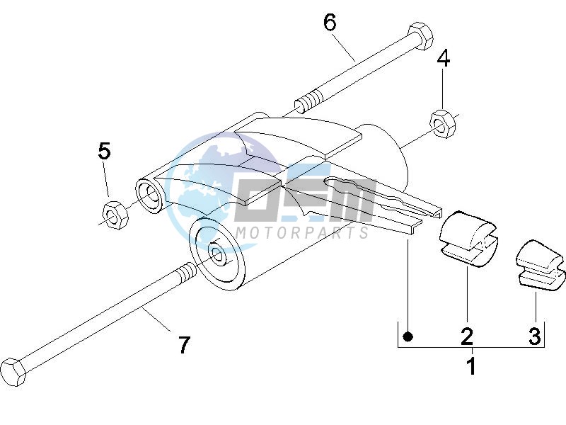 Swinging arm