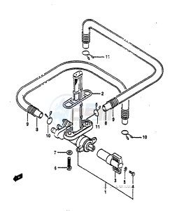 GSX-R750 (E2) drawing FUEL COCK