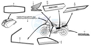 CBX750P2 drawing MARK/STRIPE (MO)