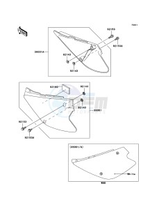 KX85_/_KX85_II KX85BBF EU drawing Side Covers